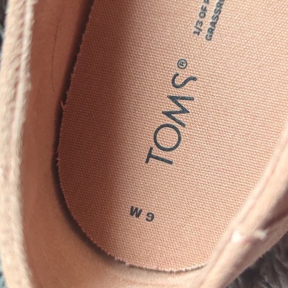 TOMS Women's Alpargata Leather Wrap Loafer Flat Pink Size Women's 9 - Picture 4 of 9